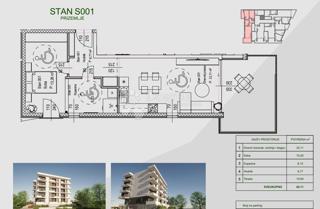 Stanovanje Zamet, Rijeka, 64,11m2