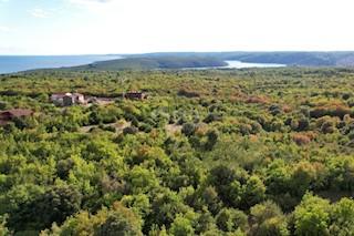 ISTRA, RABAC - Zemljišče z gradbenim dovoljenjem in pogledom na morje