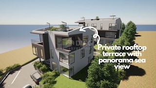 OPATIJA, PAVLOVAC - večje stanovanje 148m2, 3s, strešna terasa, novogradnja blizu Opatije, pogled