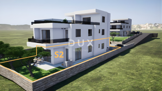 TRIBUNJ, SOVLJA - Apartma z vrtom v pritličju novogradnje, blizu plaže