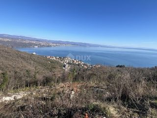 OPATIJA, KOLAVIĆI - objekt. zemljišče, 1017 m2, PANORAMSKI POGLED NA MORJE!!!