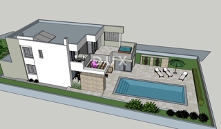 ZADAR, LJUBAČ - Gradbeno zemljišče z gradbenim dovoljenjem 