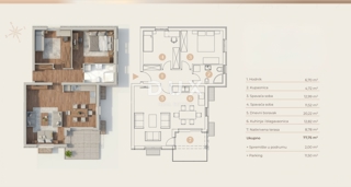 VIŠKOVO, SARŠONI - PRILOŽNOST 2S+B v novogradnji na idealni lokaciji