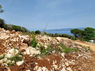 ISTRA, RABAC - Zemljišče s pogledom na morje in gradbenim dovoljenjem