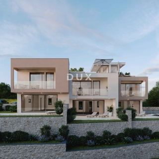 ŠIBENIK, VODICE - Luksuzni triplex z bazenom in pogledom na morje