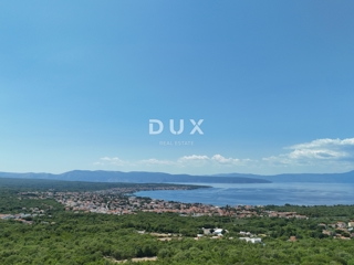 OTOK KRK, MALINSKA (okolica) - Gradbeno zemljišče s projektom