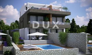 OTOK PAG, NOVALJA - Dvonadstropni penthouse s strešno teraso