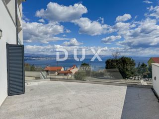 OPATIJA, IČIĆI - pritličje - večje stanovanje z vrtom v novogradnji s pogledom na morje, LOKACIJA!