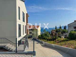 OPATIJA, PAVLOVAC - stanovanje v novogradnji z vrtom, blizu Opatije in Reke, pogled na morje