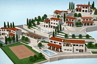 ISTRA, GROŽNJAN - Gradbeno zemljišče na osamljeni lokaciji s panoramskim razgledom