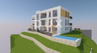 OPATIJA, IČIĆI - zemljišče z gradbenim dovoljenjem za luksuzni objekt, 5 stanovanj in panoramskim pogledom na morje
