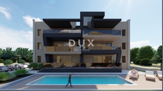 ZADAR, SUKOŠAN - Vrhunska novogradnja! Talno ogrevanje, ogrevan bazen, 120 metrov od morja...! S2