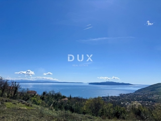 OPATIJA, IČIĆI, POLJANE - gradbeno zemljišče 5000m2 s 4 GRADBENIMI DOVOLJENJI:!!! s panoramskim pogledom na morje