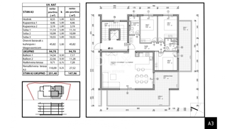 ISTRA, TAR - Penthouse 3SS+DB s strešno teraso, ki se nahaja v visokokakovostni novogradnji le 350 m od morja