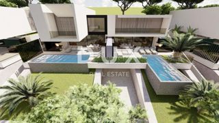 OPATIJA, BREGI - zemljišče 875m2 Z LOKACIJSKIM DOVOLJENJEM!! za ekskluzivno vilo z bazenom in panoramskim pogledom na morje