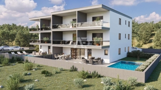 Novigrad, stanovanje v novogradnji s pogledom na morje! ID 600