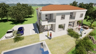 Malinska, moderna dvojna hiša z bazenom! ID 627