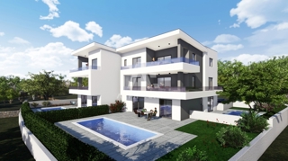 Malinska, okolica, novogradnja, apartma v drugem nadstropju z bazenom!! ID 440