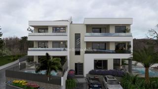 Apartma v novogradnji s pogledom na morje