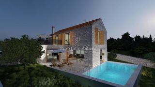 Vila z bazenom, 200 m od morja