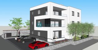 VODICE, novo, luksuzni penthouse, 2. nadstropje, 2. vrsta do morja, panoramski pogled