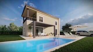 Vila v izgradnji, okolica Baderna, Istra