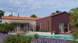 Istra Nepremičnine: Nova Pritlična Hiša z Bazenom in Garažo, Poreč Okolica