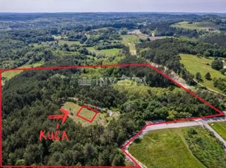 Velika posest z gradbenim dovoljenjem za hišo v okolici Pazina