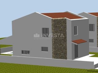 Vodnjan, zemljišče 353m² s projektom za gradnjo hiše 165m²