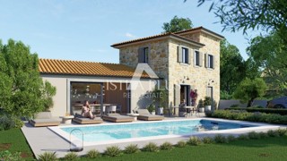 Istra, območje Višnjana - Čudovita mediteranska hiša z bazenom