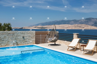 Luksuzna vila z razgledom na morje in bazenom – Pag, 130 m od plaže
