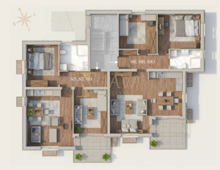 Stanovanje Saršoni, Viškovo, 65,63m2