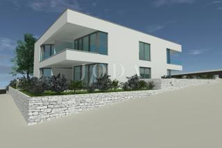 Apartma s pogledom na morje in vrtom, novogradnja, Punat