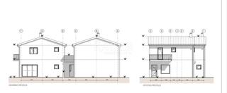 Istra, območje Buj - praktično stanovanje s 3 spalnicami v pol samostojni hiši 109m2, v gradnji