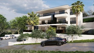 Otok Krk, Omišalj - apartma 79m2 z vrtom, 100m od morja