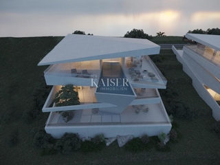 Istra, Plomin - moderna vila s panoramskim razgledom na Kvarnerski zaliv