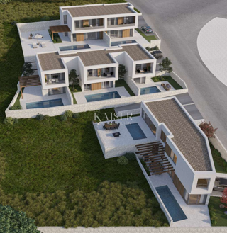 Crikvenica - polsamostojna hiša 100m2 z bazenom in pogledom na morje