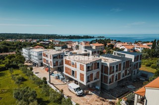 Moderno stanovanje v drugem nadstropju s pogledom na morje v Lovrečici