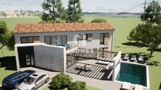 Lepa samostojna vila s tradicionalno-modernim bazenom v bližini Vrsarja