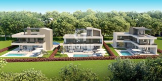 Impresivna vila z bazenom in pogledom na morje v bližini Poreča