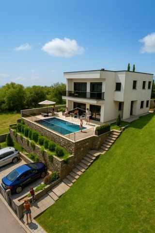 CRIKVENICA New house, 2 apartments, swimming pool