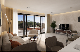ROVINJ - penthouse v moderni novogradnji s strešno teraso