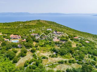 Labin, zemljišče z gradbenim dovoljenjem, pogled na morje
