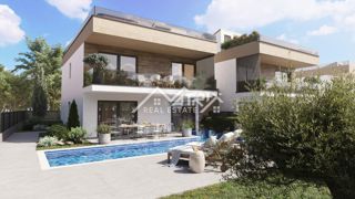 Brtonigla, moderna dvojčka z bazenom, 3 spalnice