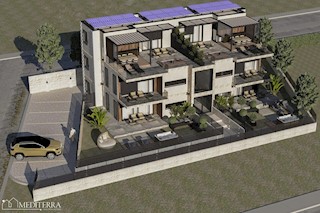 Moderna novogradnja, dvoetažni apartma C s pogledom na morje, blizu Poreča, Istra