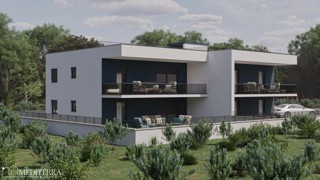 Apartma s strešno teraso in pogledom na morje, Novigrad, Istra