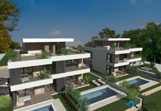 Apartma s strešno teraso in pogledom na morje - Tar (Vabriga) Z2-S3