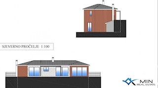 Zazidljivo zemljišče s projektom v Brtonigli