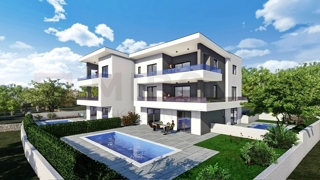 Malinska, novogradnja, prostoren apartma z vrtom, PRODAJA!