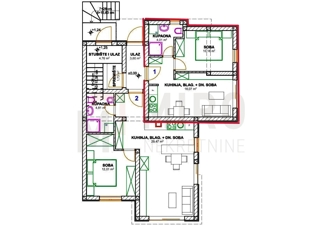 Njivice, enosobno stanovanje v pritličju z vrtom, PRODAJA!